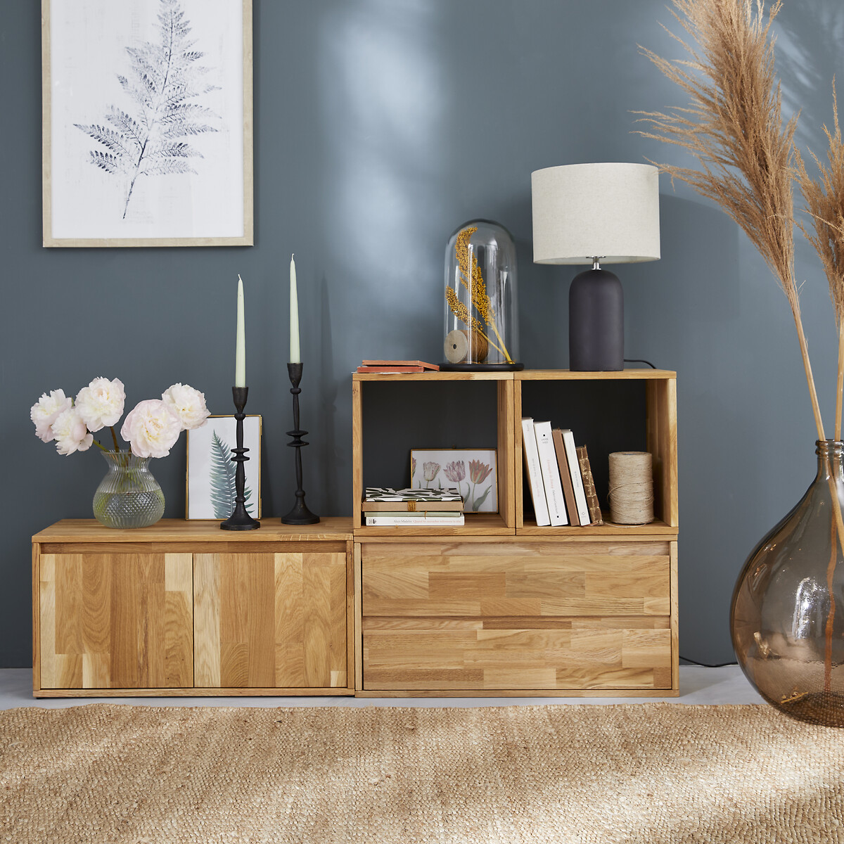 Edgar Solid Oak 2-Door Storage Module oak, LA REDOUTE INTERIEURS