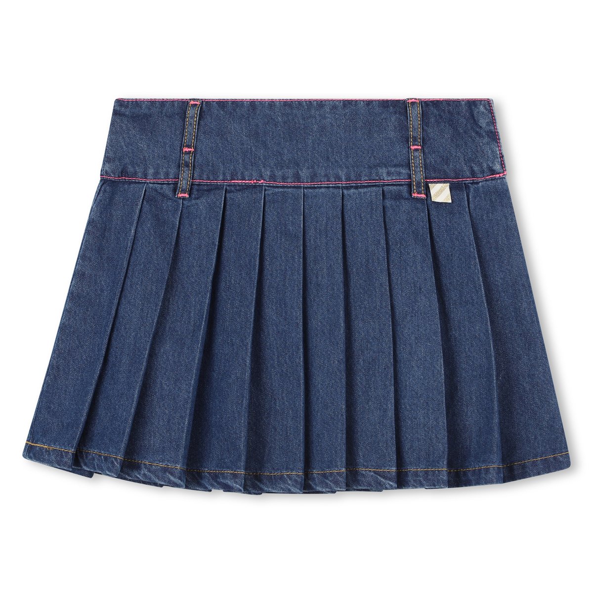 Jupe plissée en denim denim blue, BILLIEBLUSH