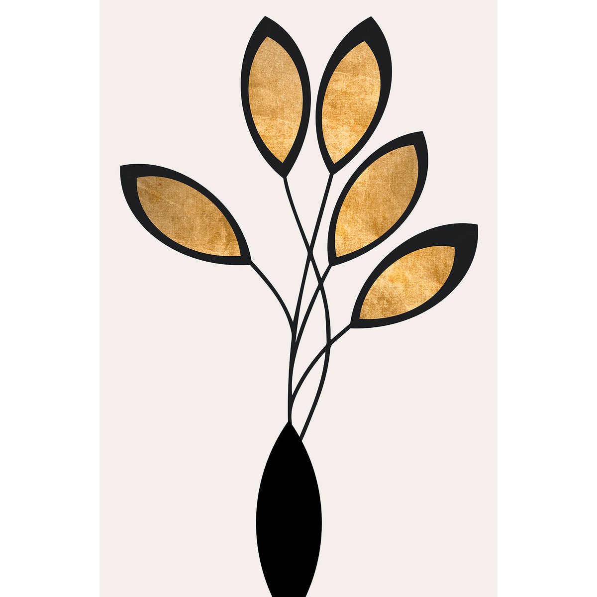 Tableau bouquet de bronze tableau alu dibond, HEXOA