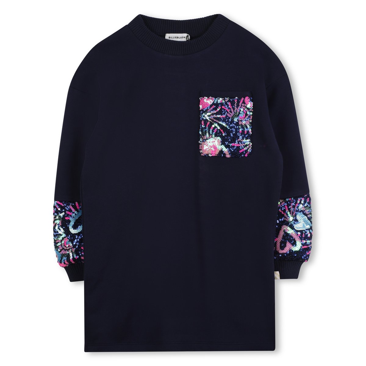Robe avec manches ballon indigo blue, BILLIEBLUSH