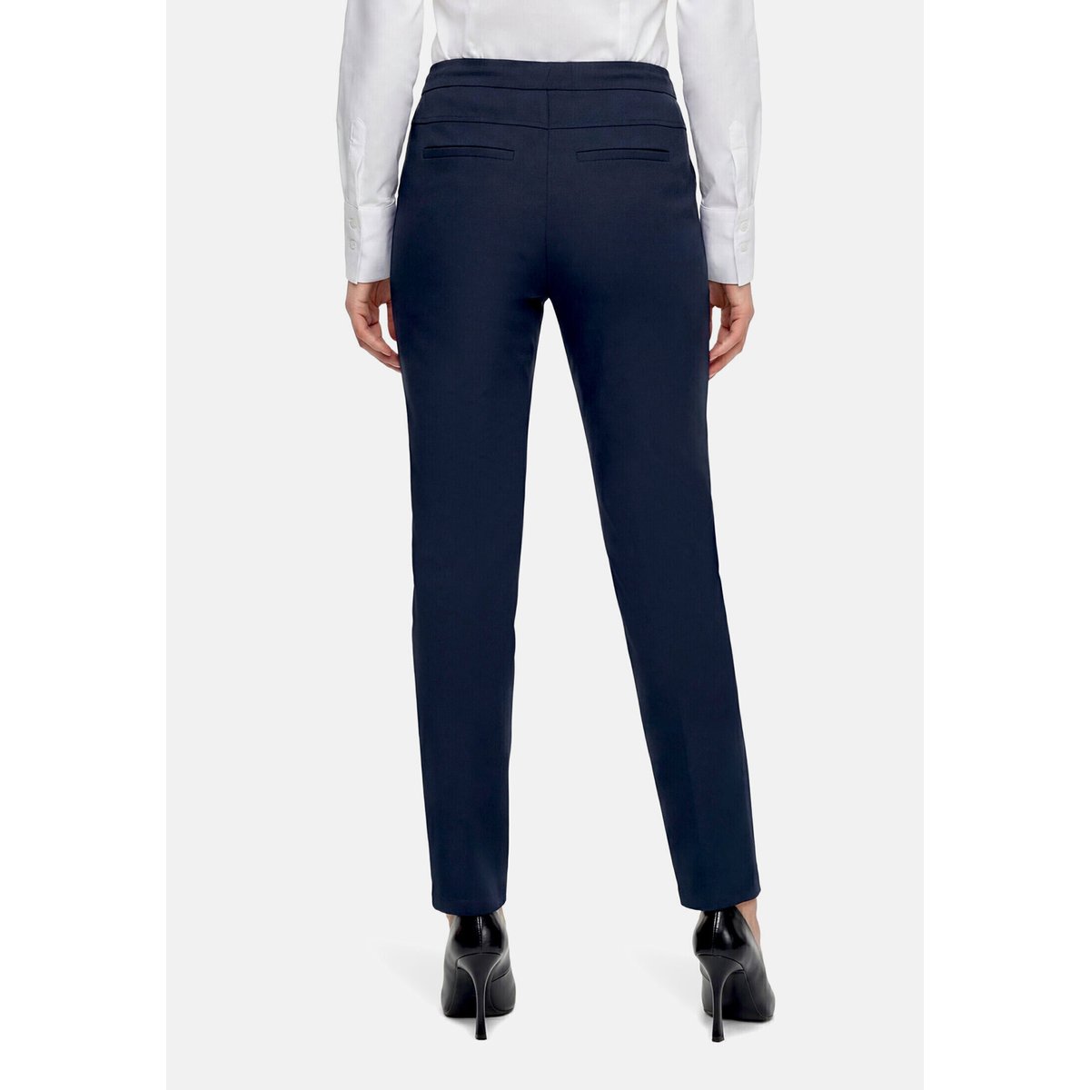 Pantalon stretch à taille élastique dark sky, BETTY BARCLAY