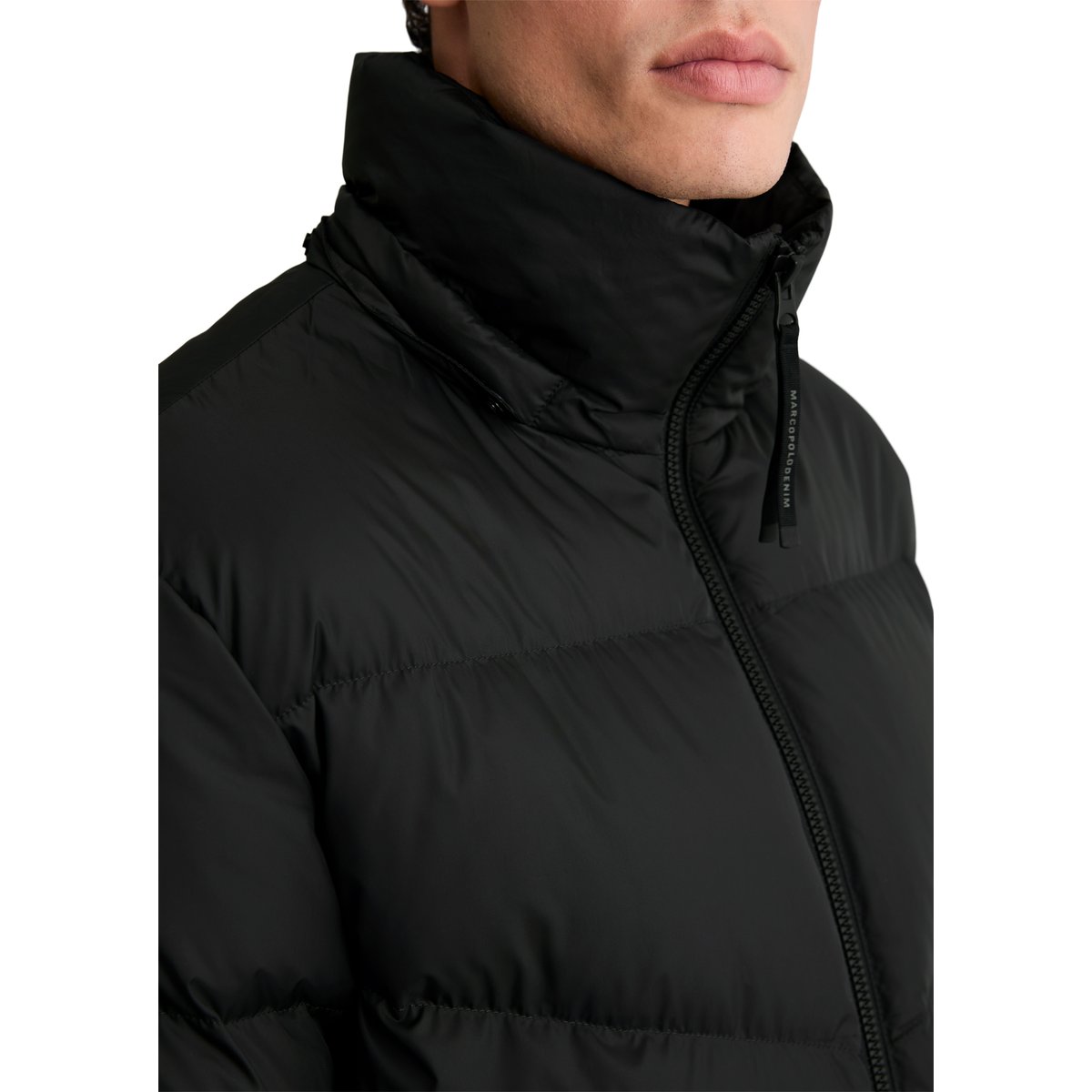 Doudoune coupe classique avec capuche amovible noir, MARC O’POLO DENIM
