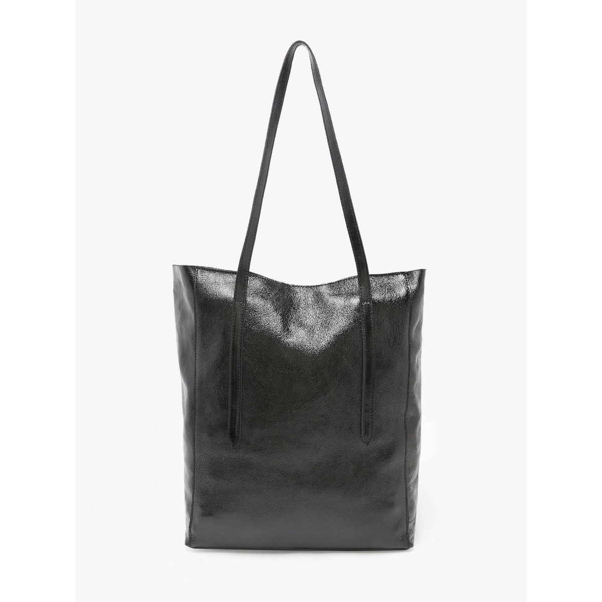 Sac porté épaule A4 Nine cuir nero, MILANO