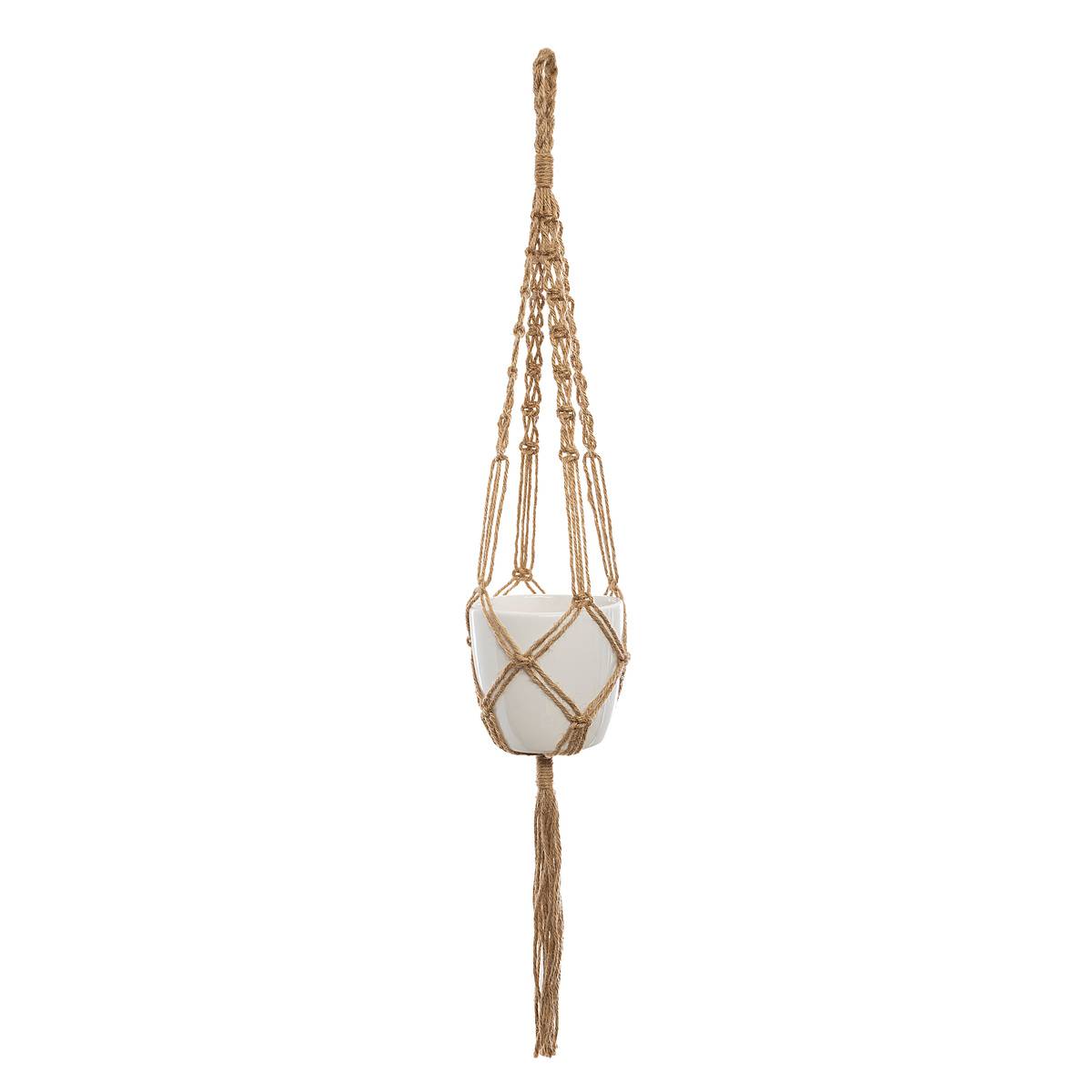 Pot suspendu ASHA blanc, ATMOSPHERA