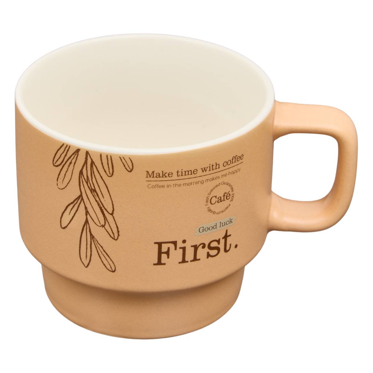 Rack de 4 mugs en porcelaine WELLNESS multicolore, ATMOSPHERA