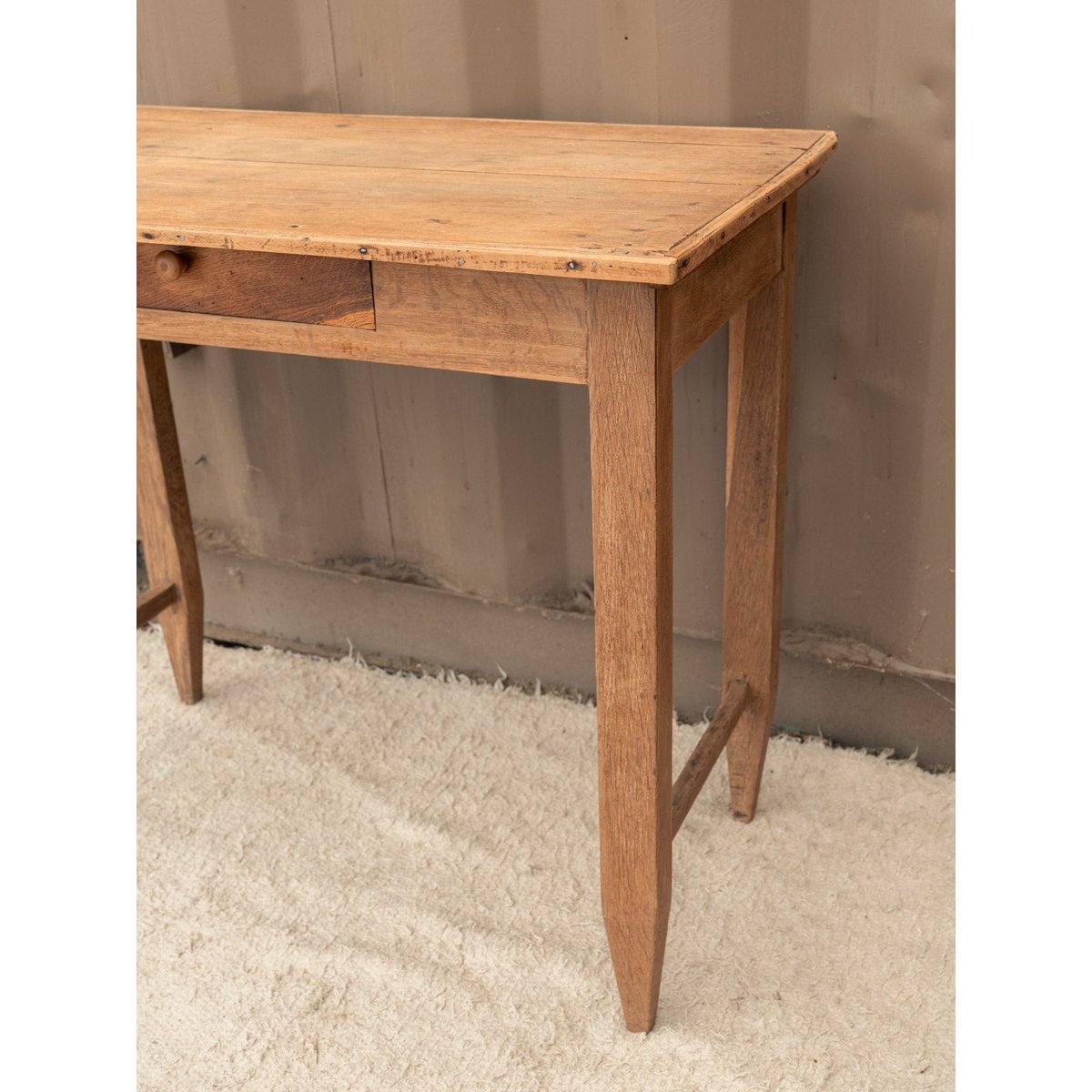 Bureau en chêne Edouard N°1086 - Bon état bois clair, DEBONGOUT