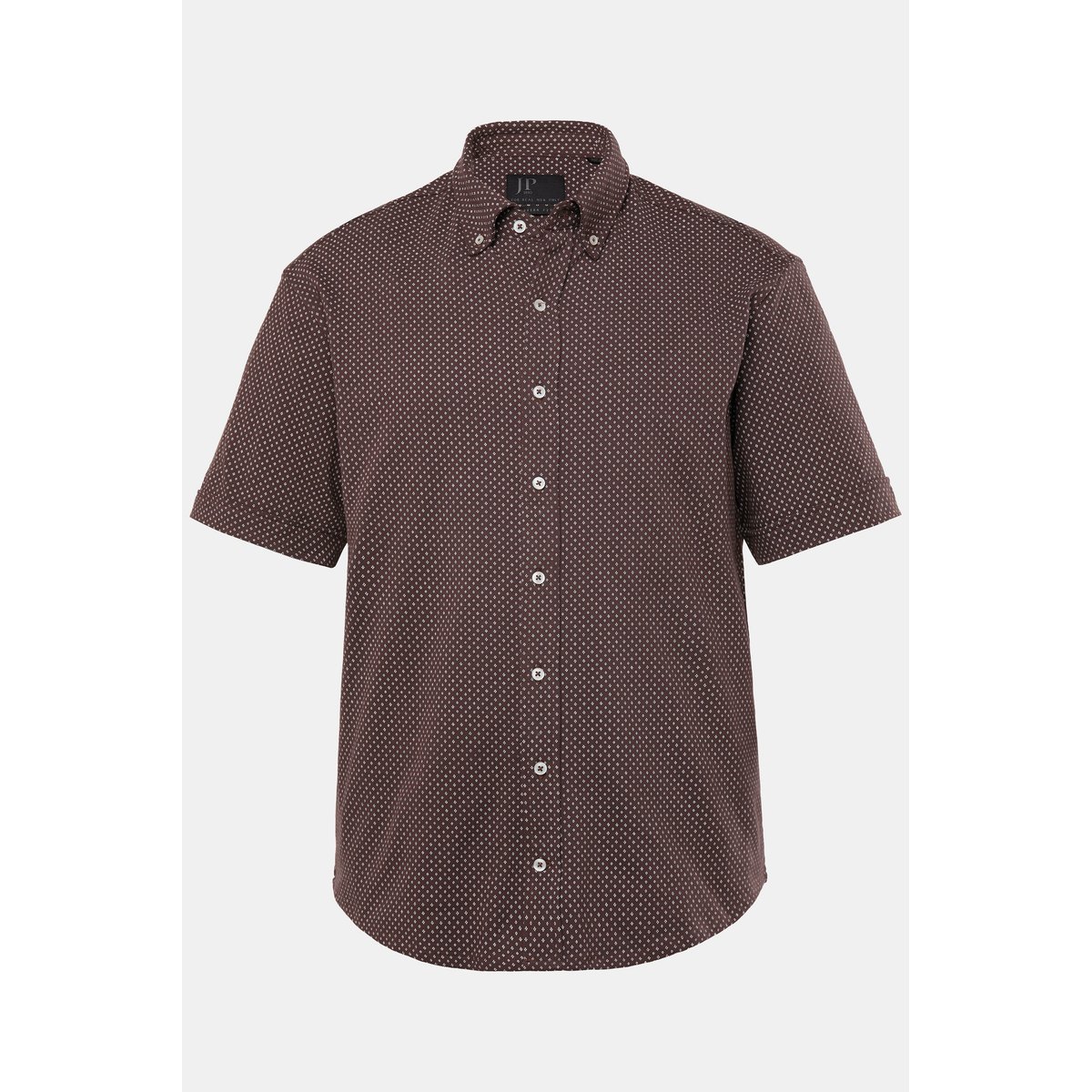 Chemise en maille piquée marron pin, JP1880