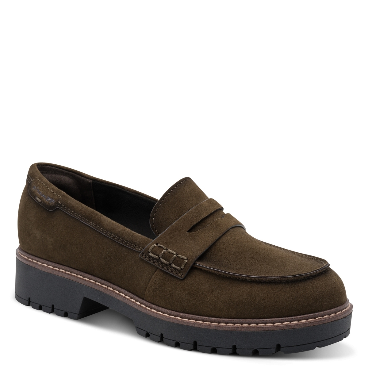 Slipper à talon vert olive, TAMARIS
