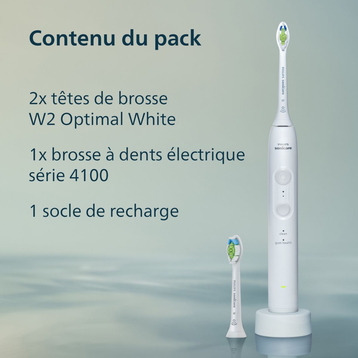 Brosse à dents électrique Sonicare 4100 Series HX4042/41 couleur unique, PHILIPS