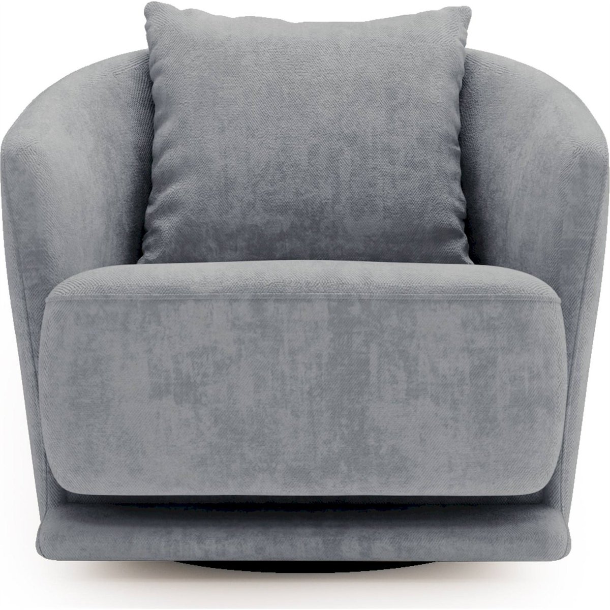 Fauteuil pivotant en chenille collection WISH gris chenille, RECOLLECTION