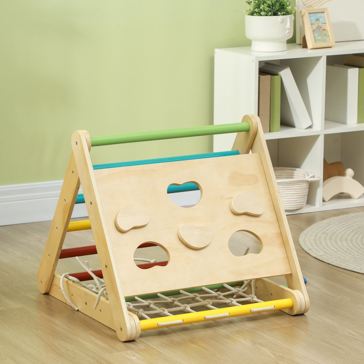 Parcours d'escalade pour enfants Panneau multicolore, AIYAPLAY