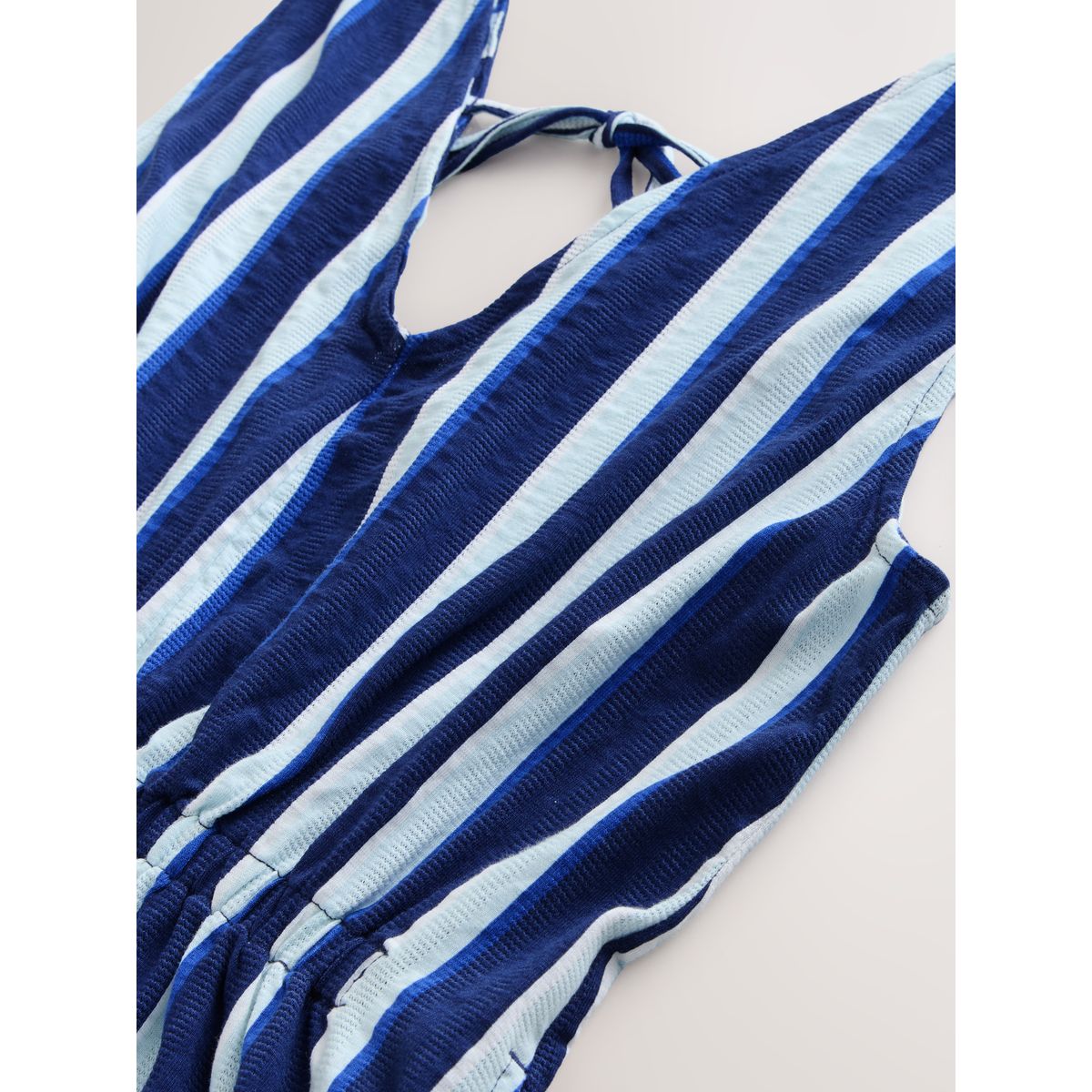 Combi-short d’été en jersey bleu/blanc, NEXT
