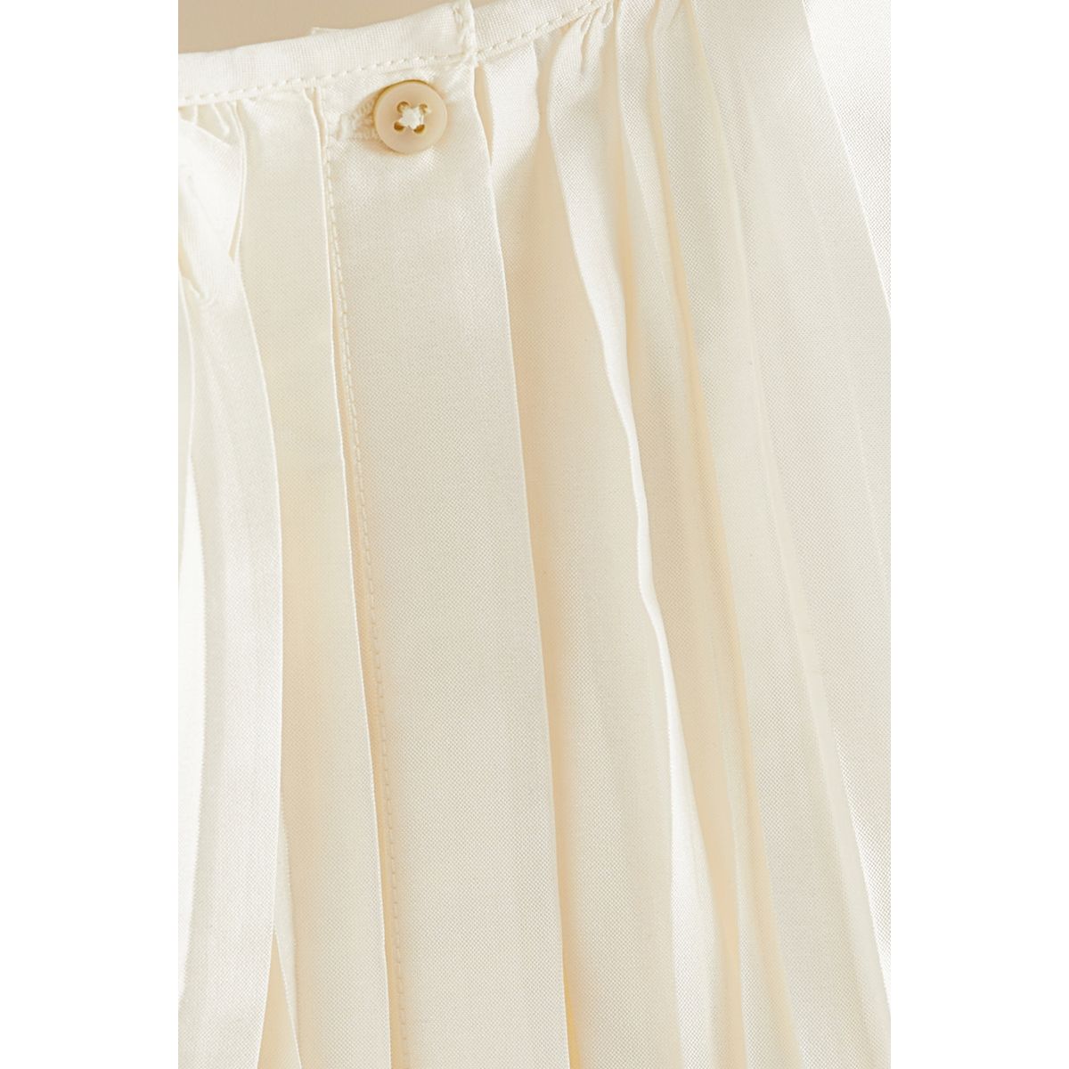 Robe en taffetas à plis nervurés crème, NEXT