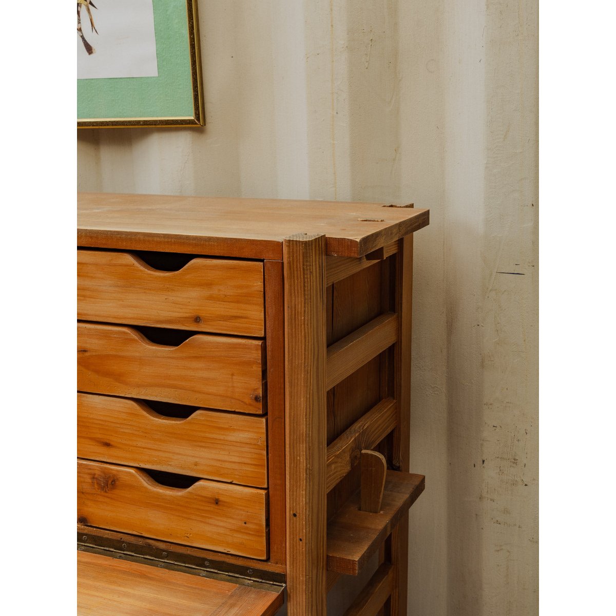 Secrétaire vintage en bois Honoré N°179 - Bon état bois clair, DEBONGOUT
