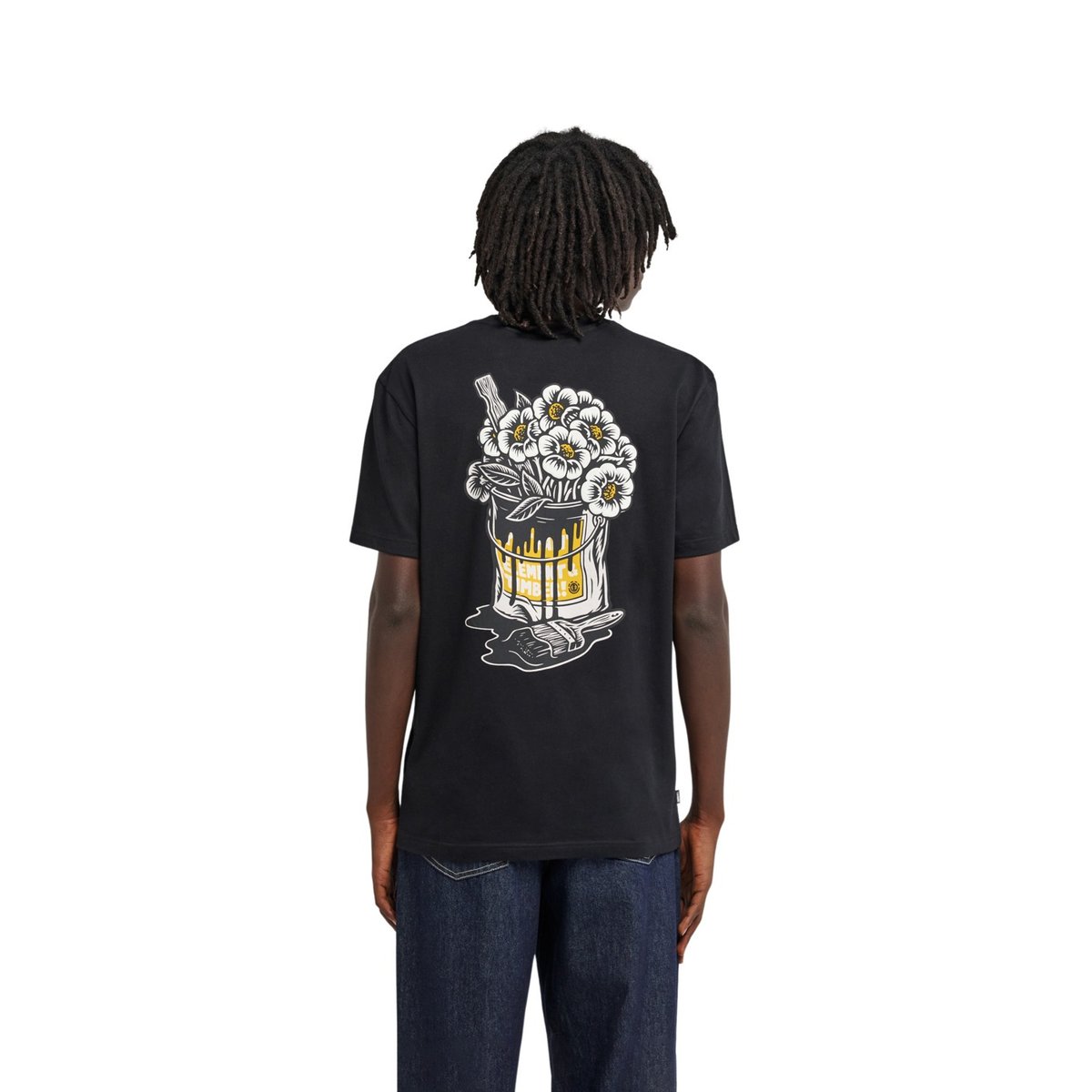 T-Shirt manches courtes TIMBER FLOWER POT noir flint black, ELEMENT