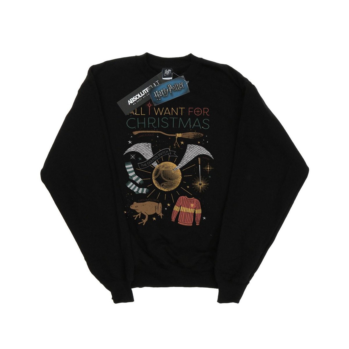 Sweat ALL WANT FOR noir, HARRY POTTER
