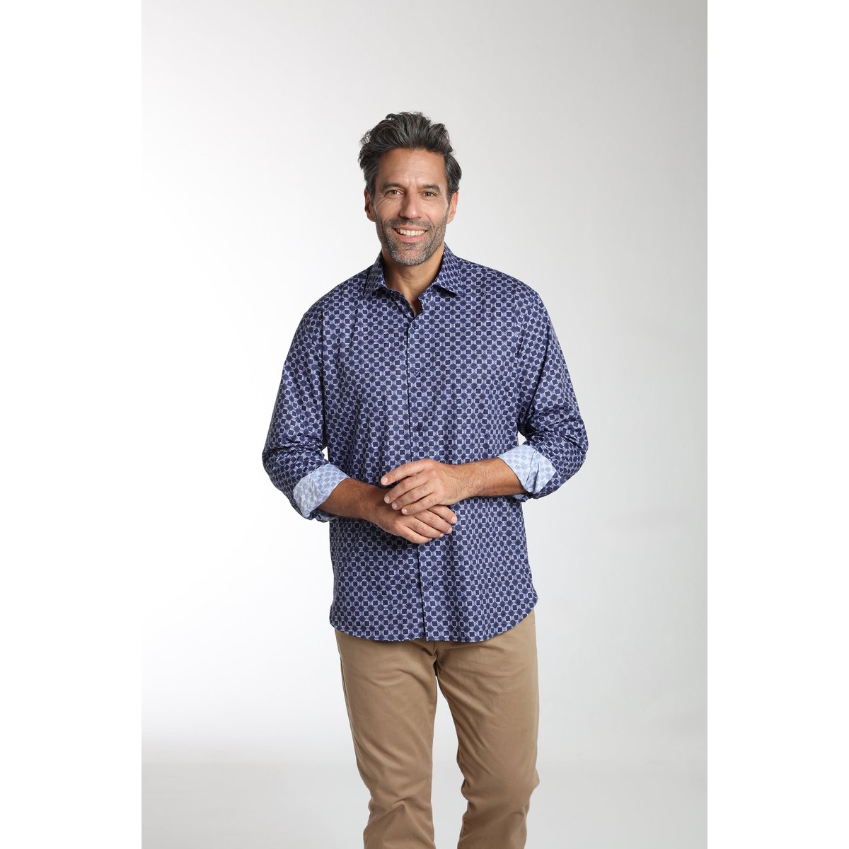 Chemise manches longues en coton CLOE bleu, GENTLEMAN FARMER