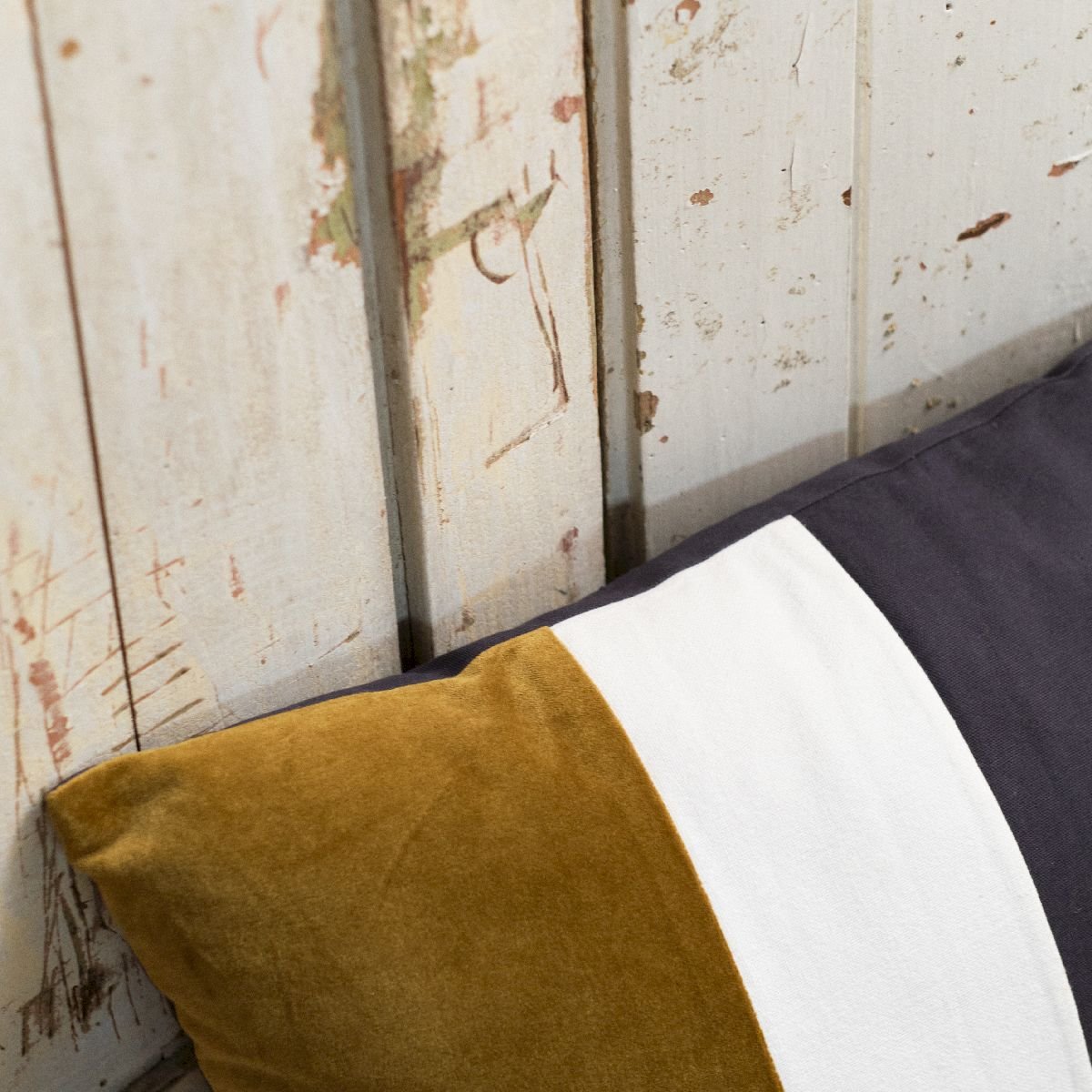 Coussin coton INDIES gris anthracite, TODAY