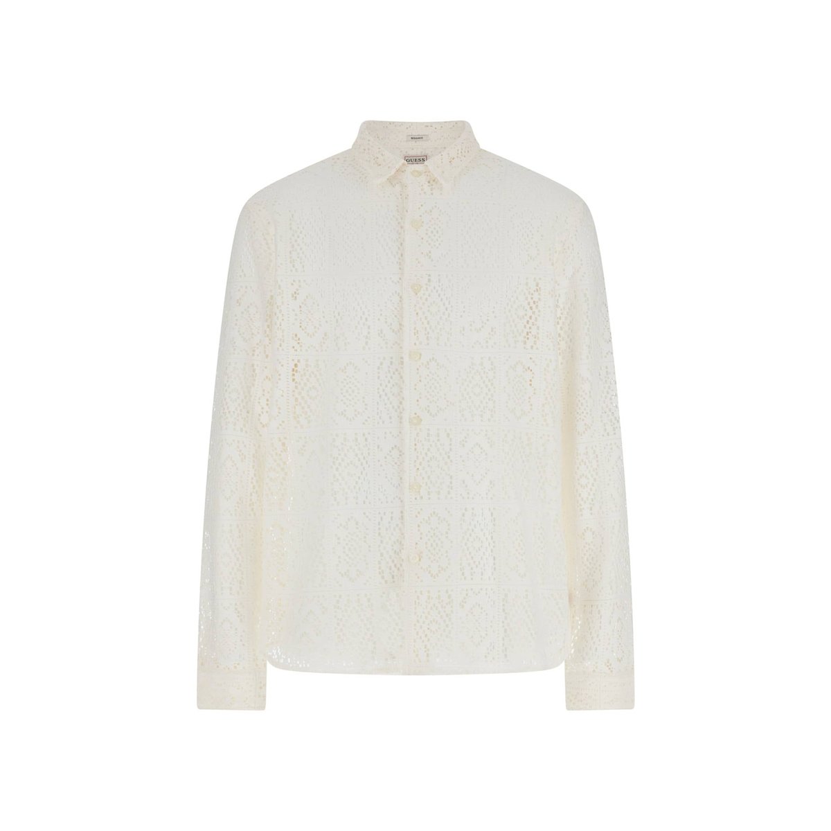 Chemise Crochet blanc, GUESS