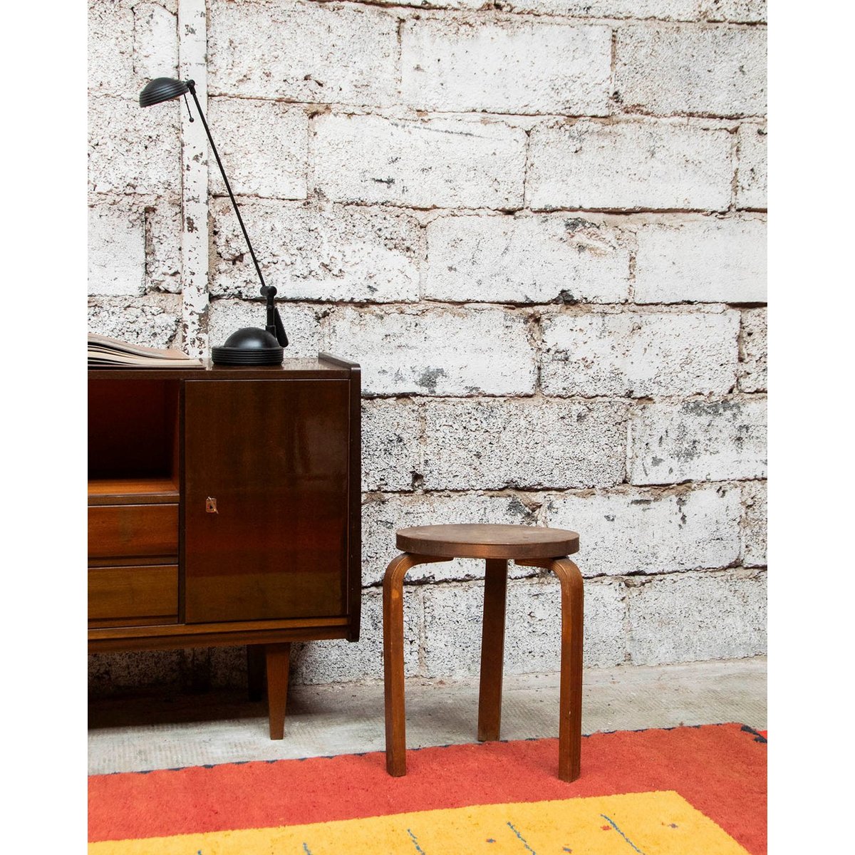 Tabouret Aalto Axel N°507 - Bon état bois, DEBONGOUT