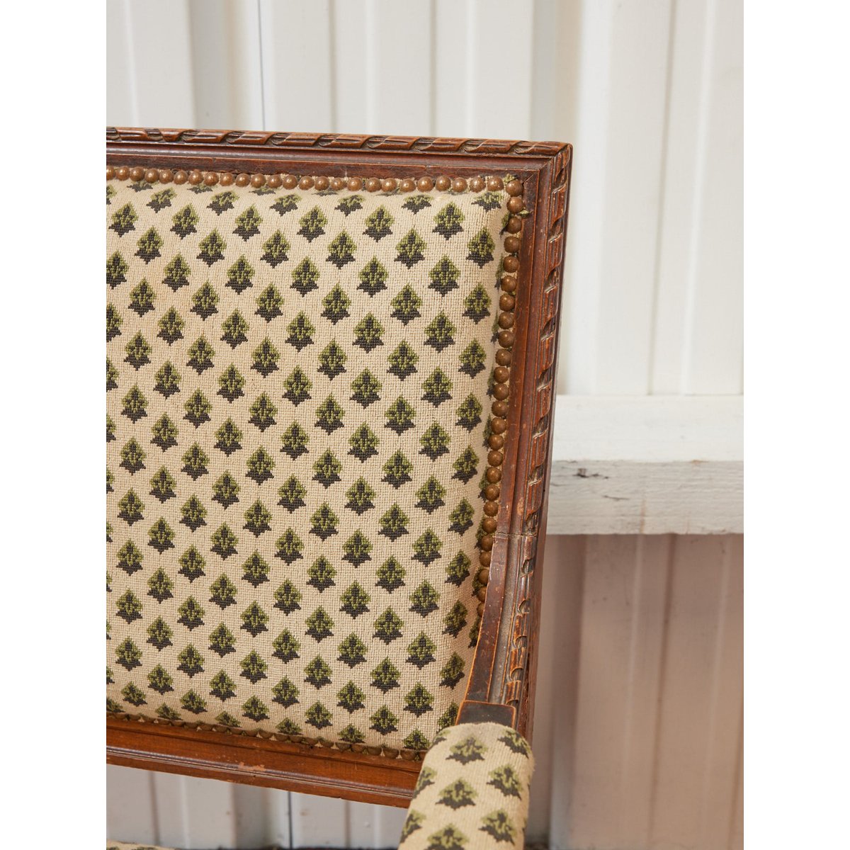 Fauteuil XIXème en bois Ernest N°1083 - Bon état blanc, DEBONGOUT