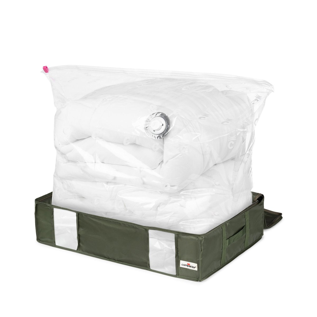 COMPACTOR - Housse de rangement sous vide ECOLOGIK - 65 x 45 x H.27 cm - Vert vert empire, COMPACTOR