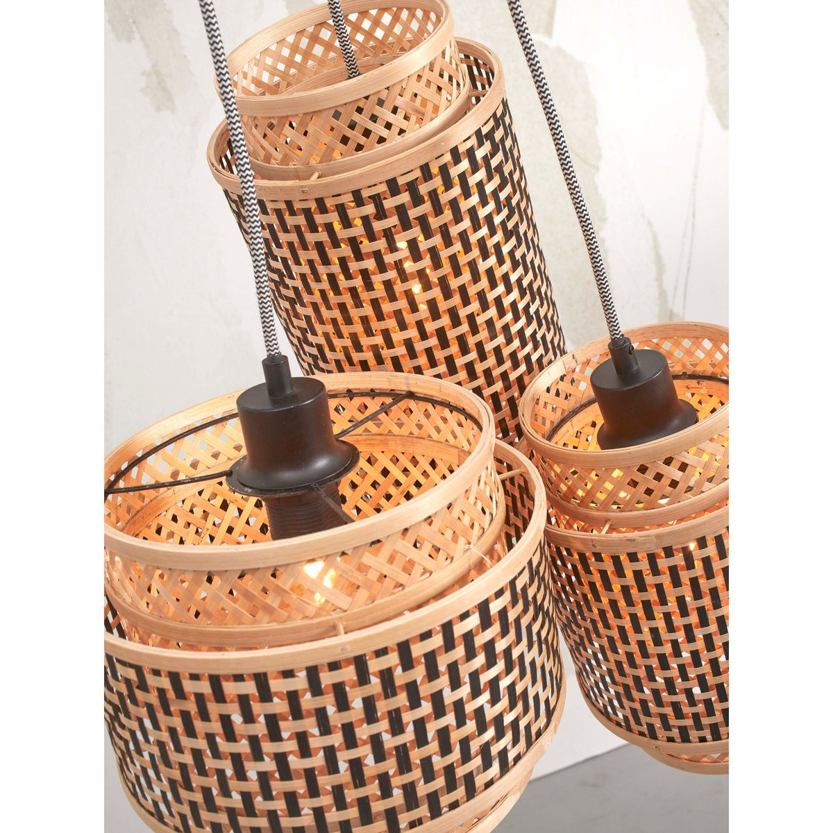 Suspension Bambou BHUTAN naturel, GOOD & MOJO