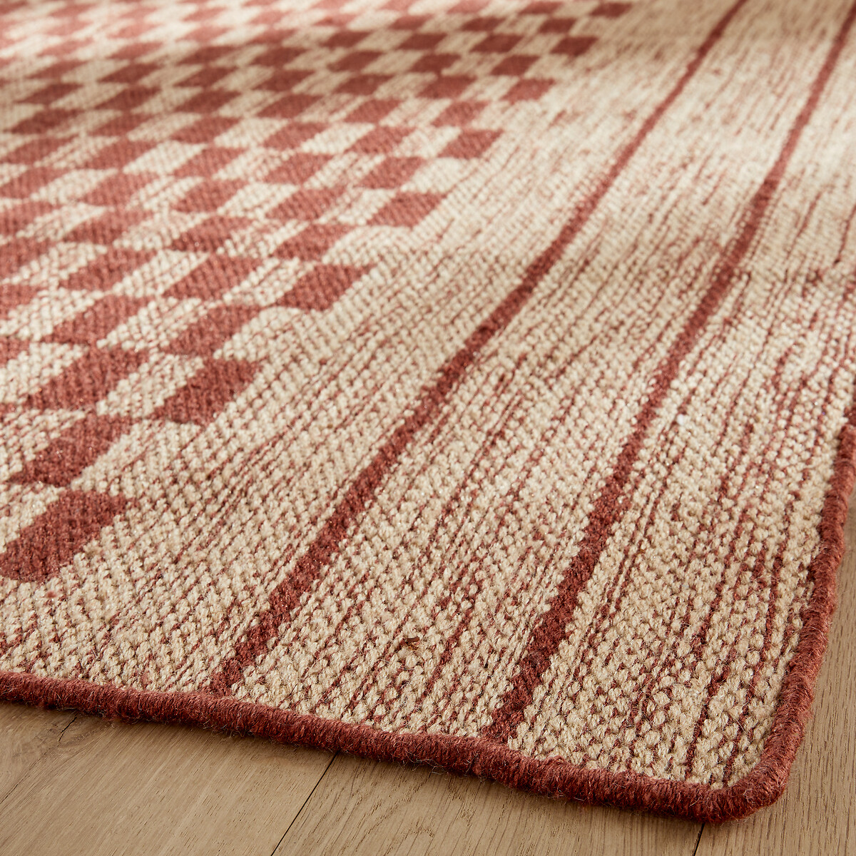 Tapis extérieur réversible en PET, Madotto naturel/terre cuite, AM.PM