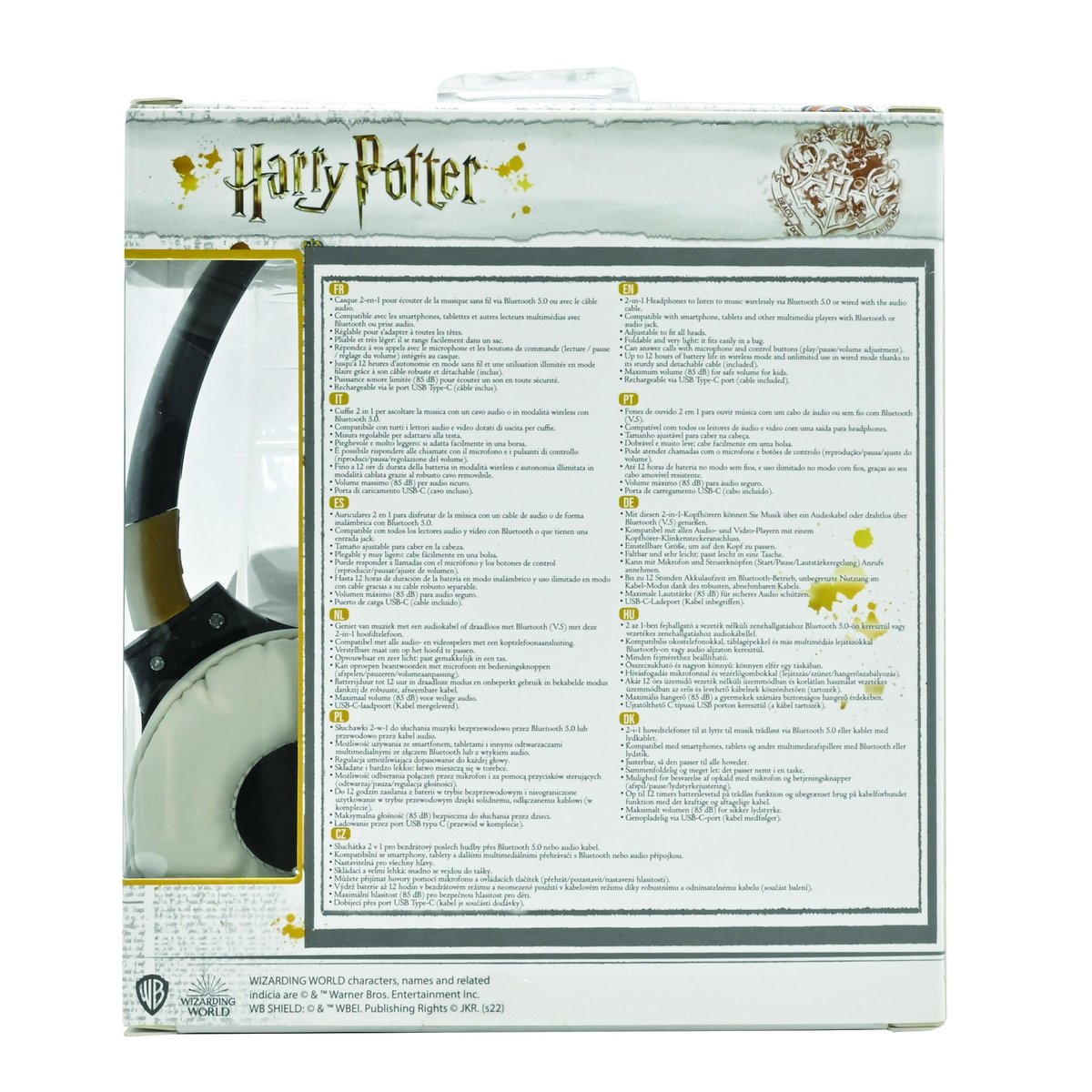 Casque Harry Potter 2 en 1 Bluetooth noir, LEXIBOOK