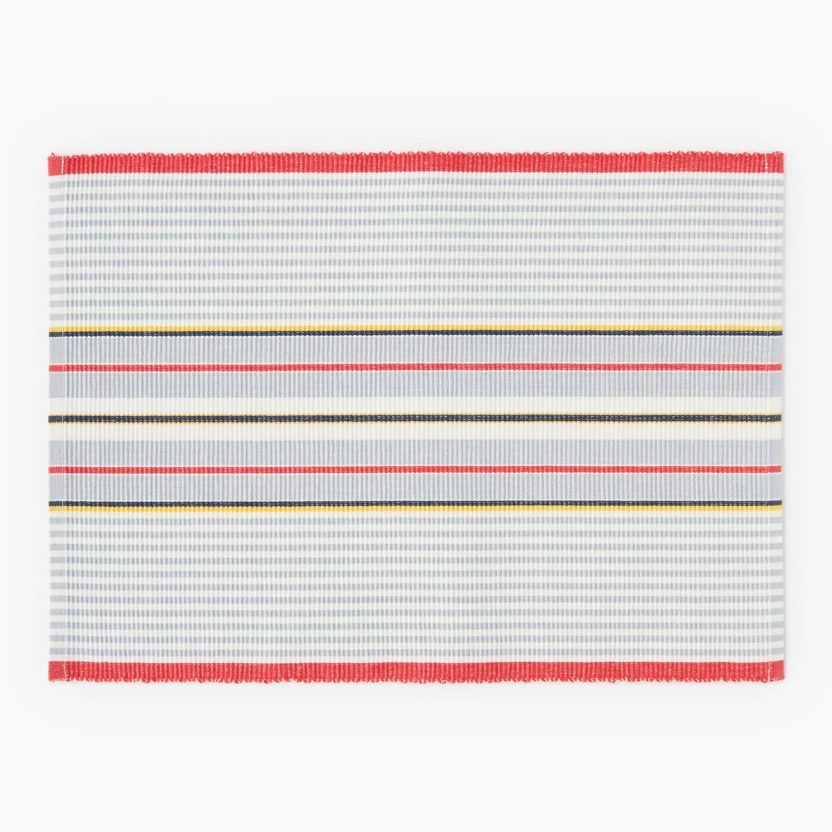 Set de table rectangulaire à rayures, 33x48cm, 100% coton riviera, MONOPRIX