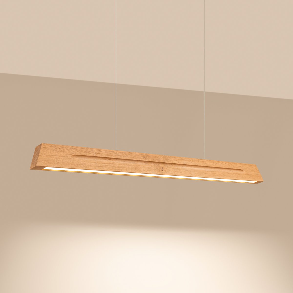 Suspension Bois Chêne LED 1 Skog chêne, EDEN