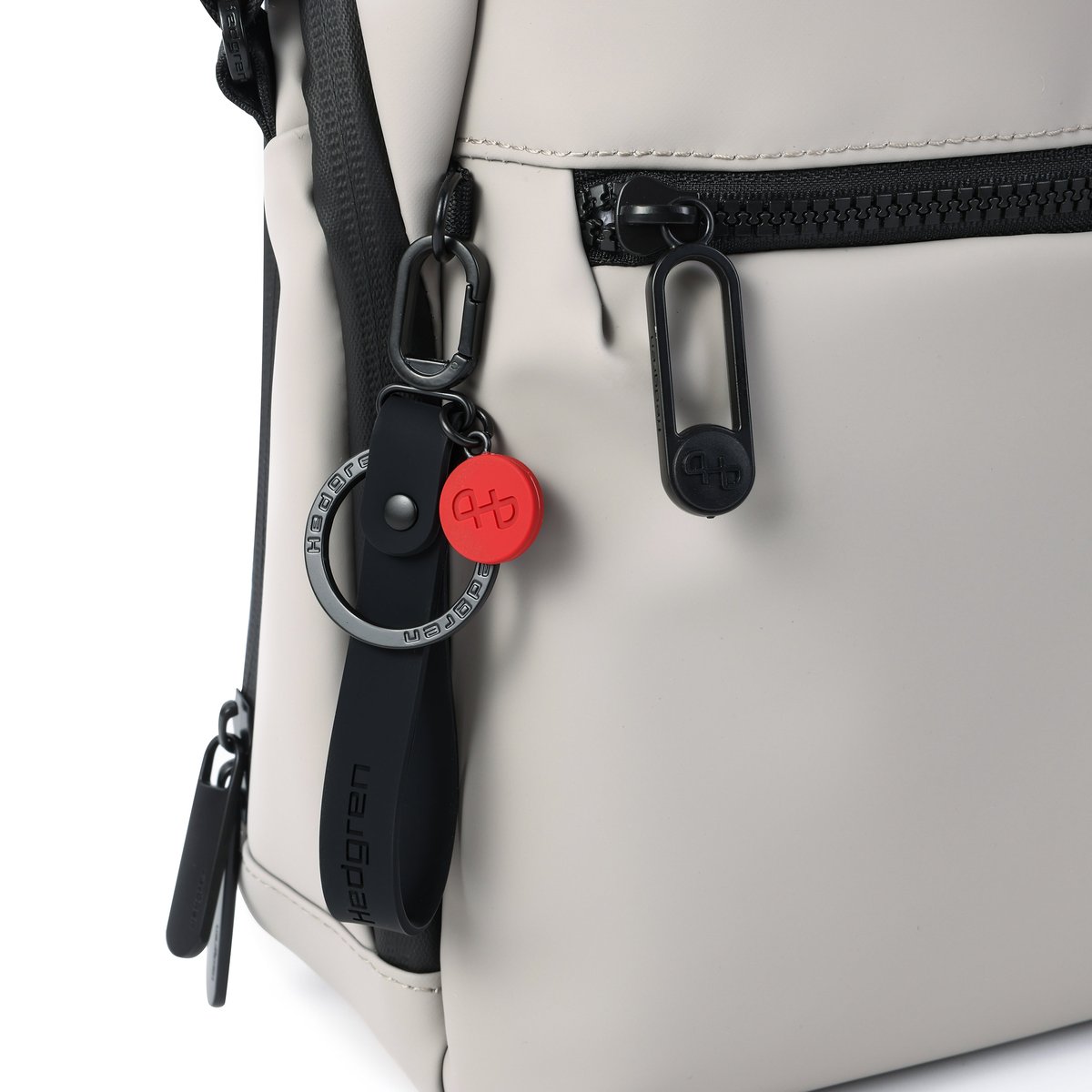 Sac bandoulière vertical avec protection RFID pussywillow grey, HEDGREN