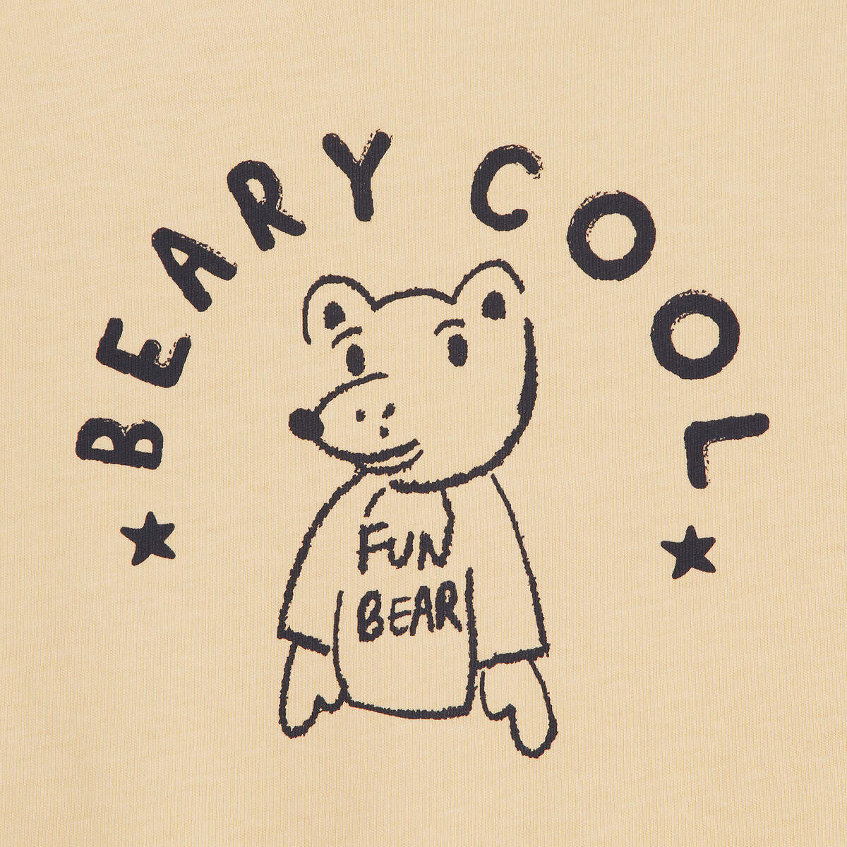 Pack of 4 T-Shirts with Teddy Bear/Striped Print multi-coloured, LA REDOUTE COLLECTIONS