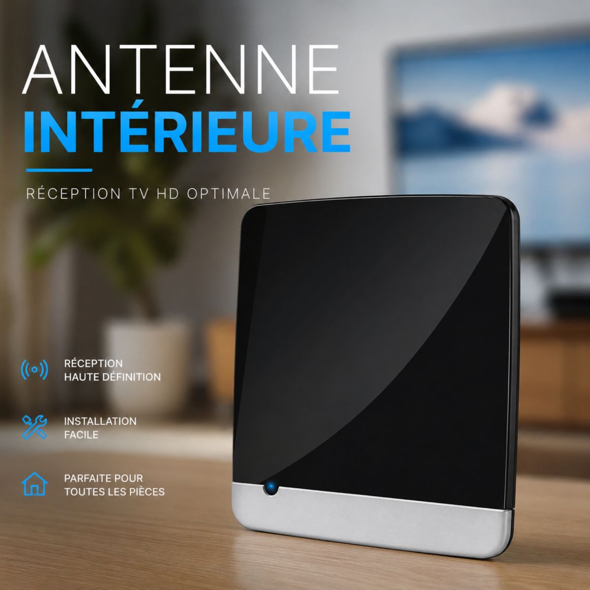 Antenne intérieure Melina II 4G RED couleur unique, ESSENTIEL B