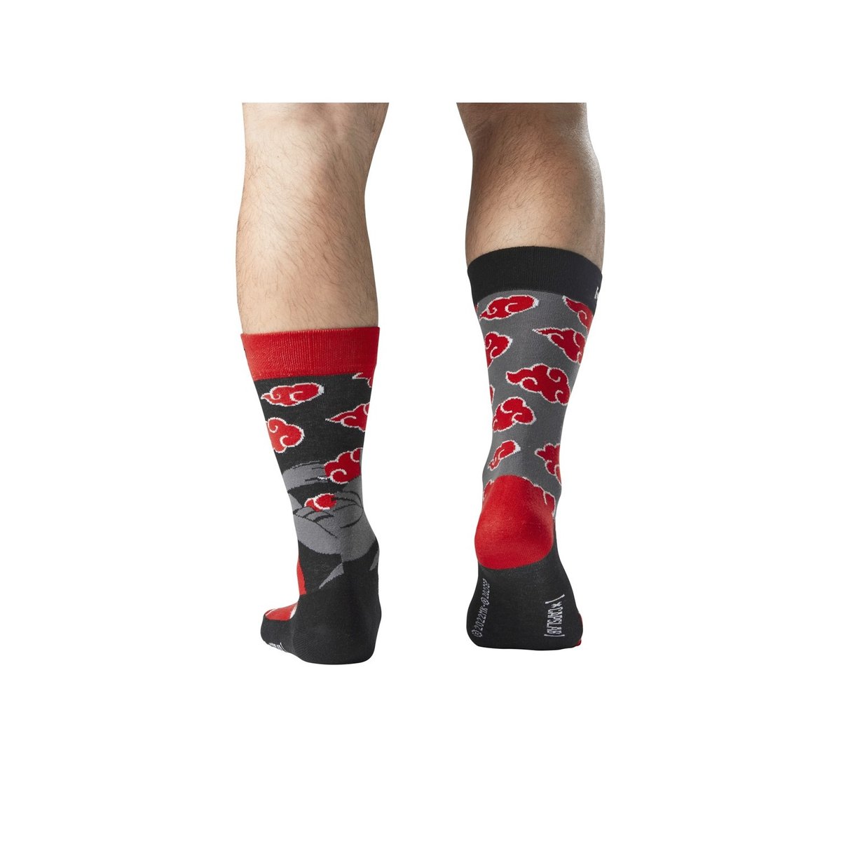 Chaussette Fantaisie Coton Naruto Shippuden Itachi noir/rouge, CAPSLAB