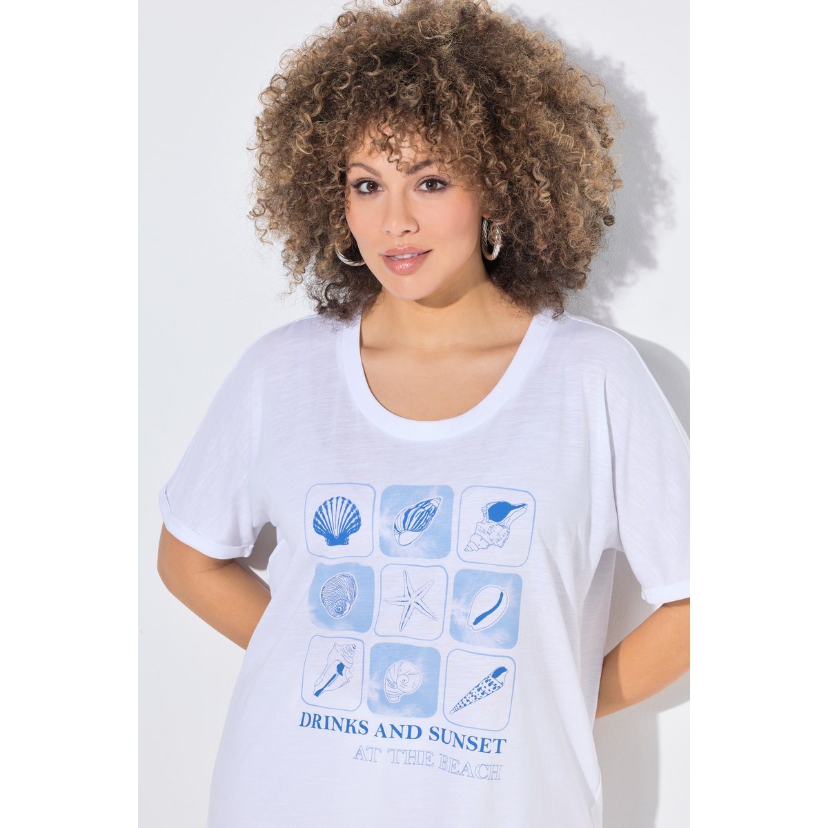 T-shirt blanc neige, ULLA POPKEN