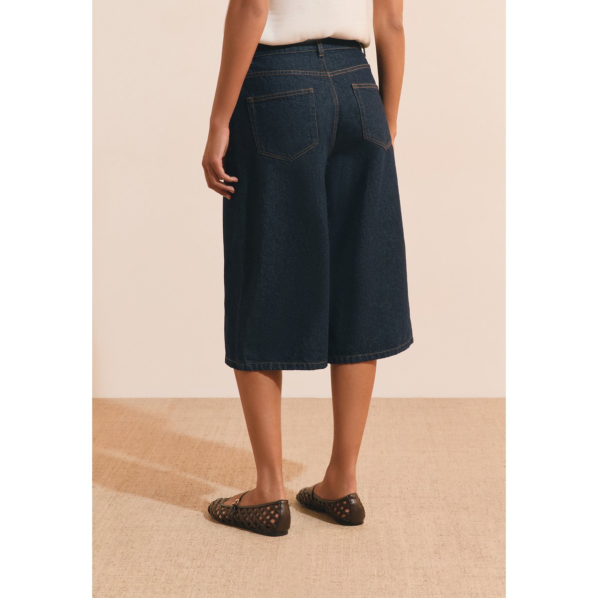 Bermuda long en jean PIADINA jean denim, ETAM