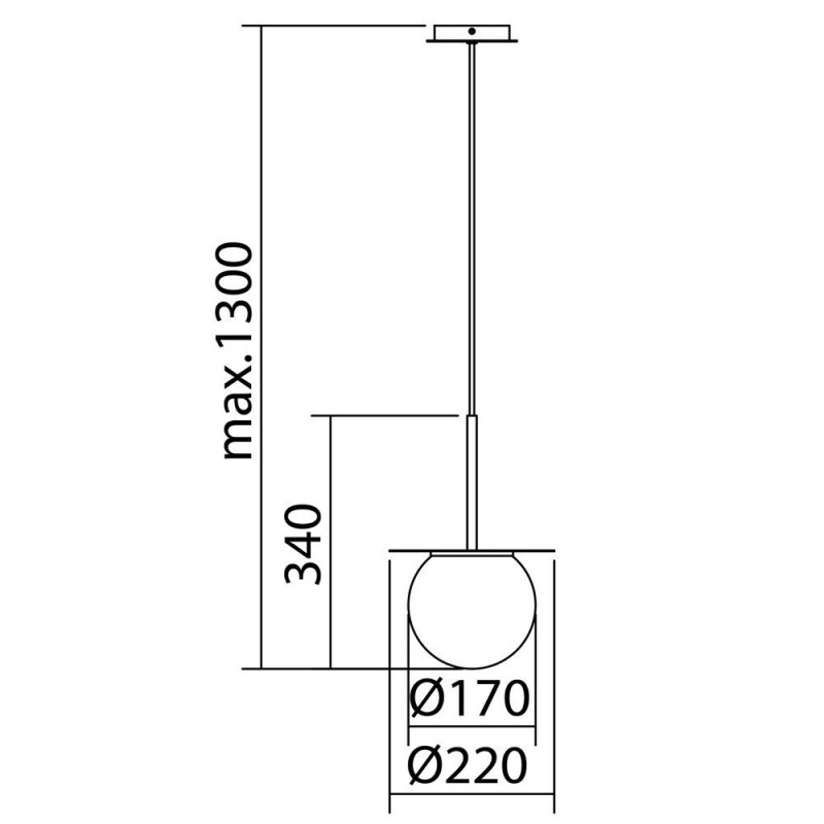 Suspension Salle De Bain Verre Et Laiton Mat Ip44 Alix laiton, MILLUMINE