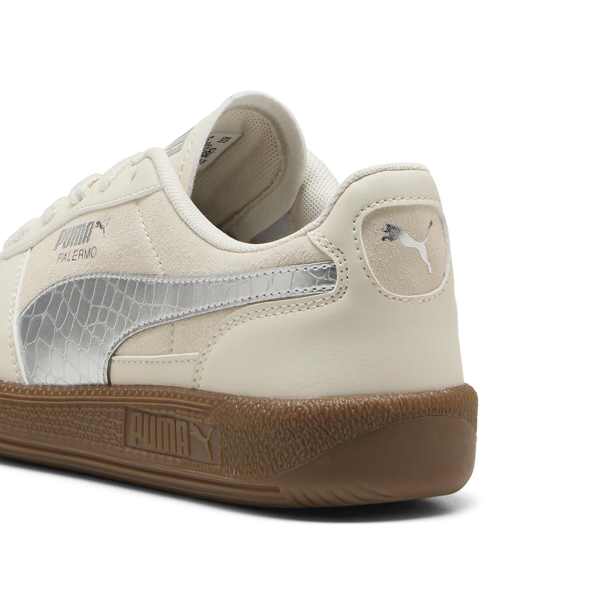 Kids Palermo Metallic Safari Trainers white/silver-coloured, PUMA
