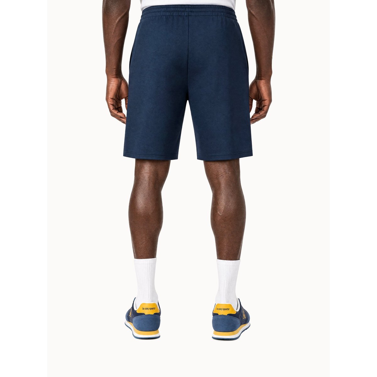 Short avec détails tricolores Teamsport dress blues, LE COQ SPORTIF