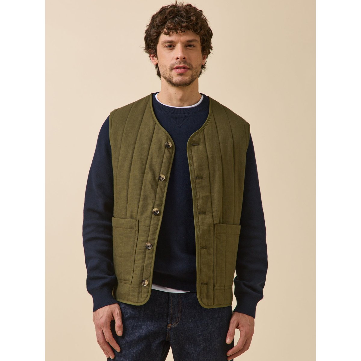 Veste sans manches kaki, CYRILLUS