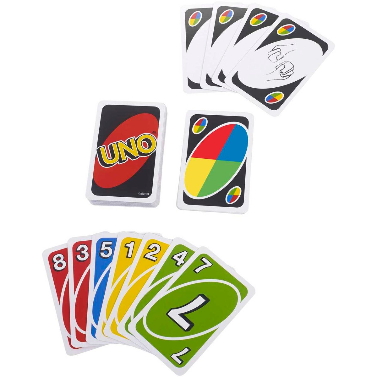 Uno Classique Clipstrip couleur unique, MATTEL