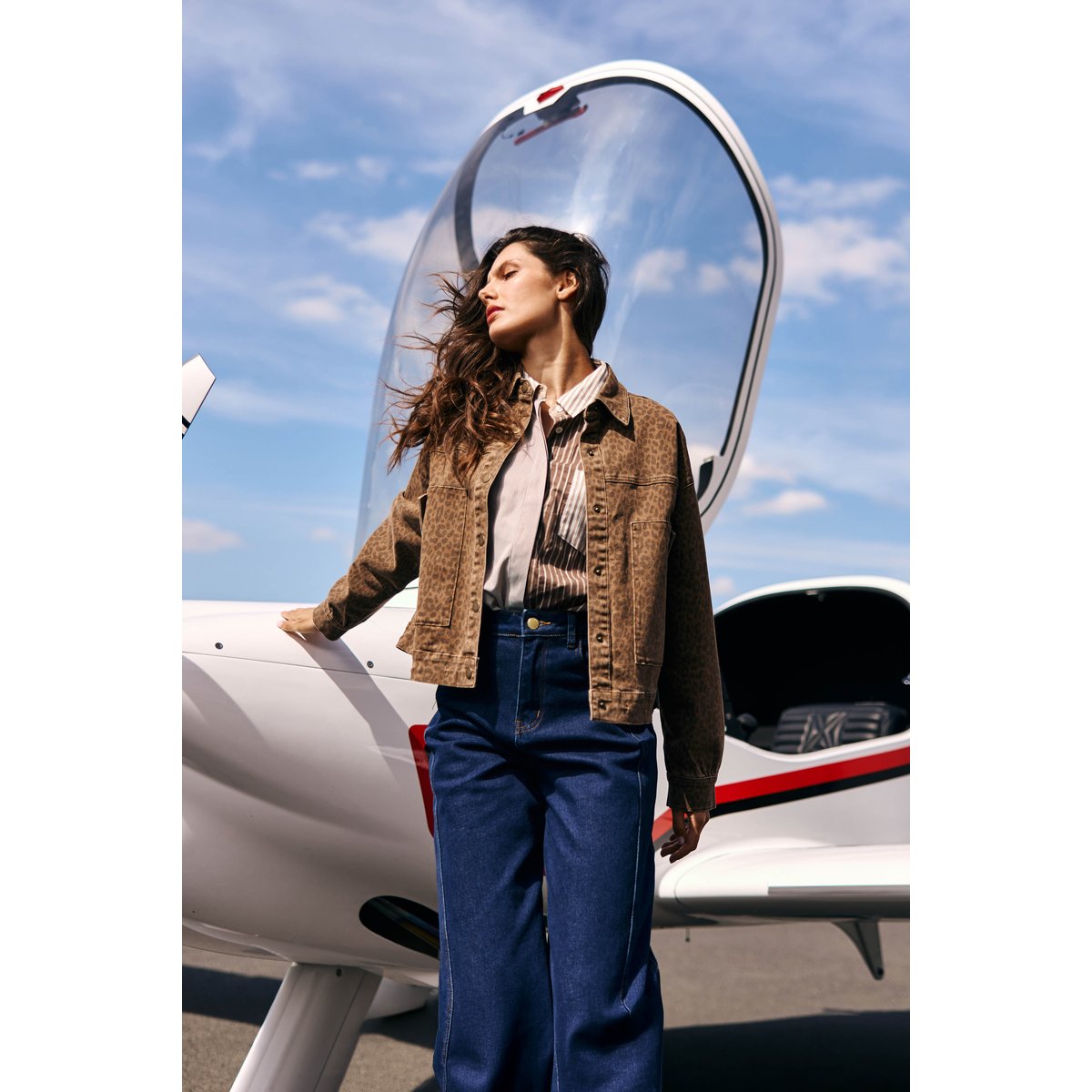 CHEMISE imprimé rayures, marinière CELINE 13-patch, LA PETITE ETOILE