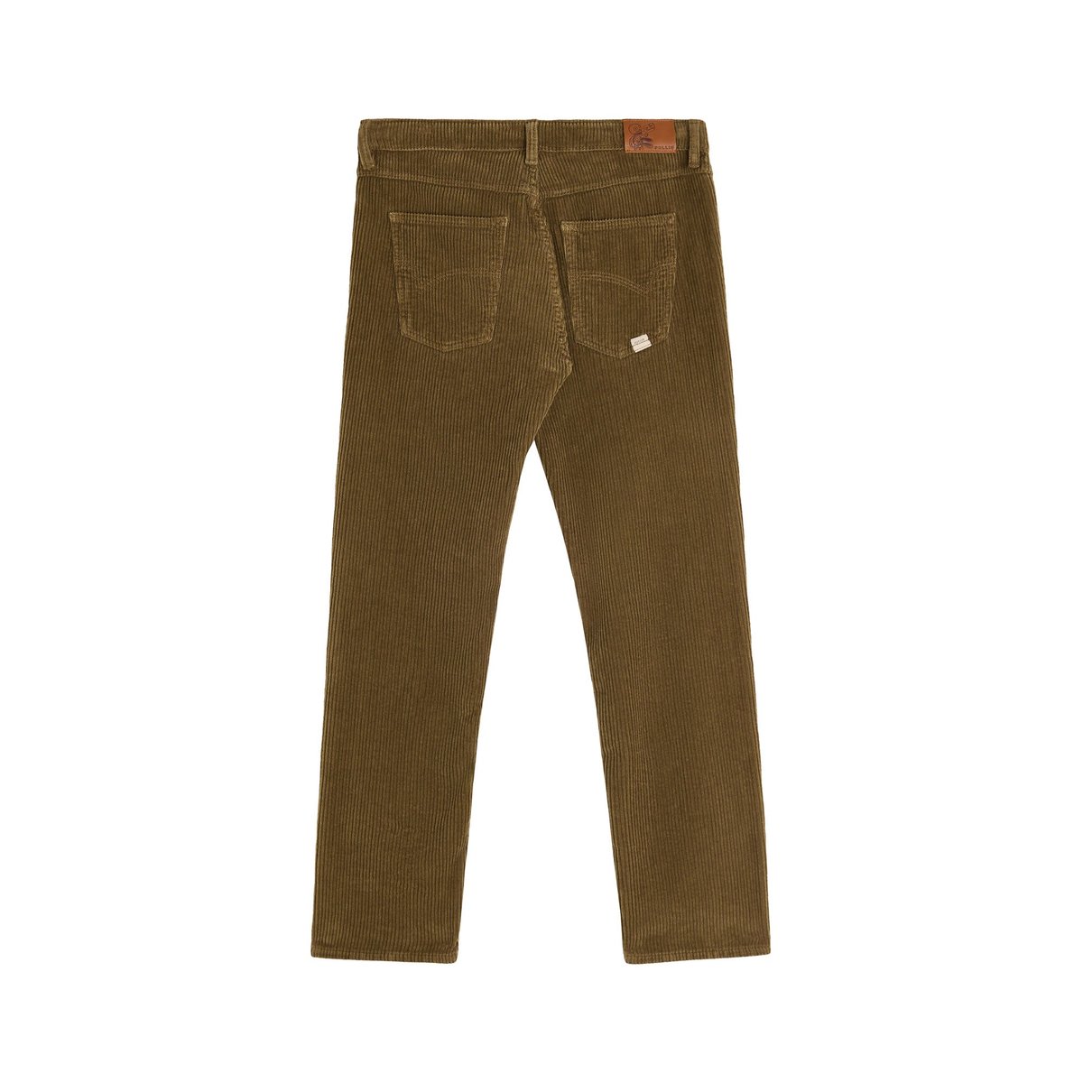 PANTALON REGULAR VELOURS OTTER marron, PULLIN