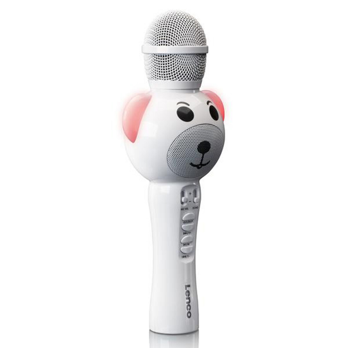Microfone sem fios com coluna Bluetooth , da Lenco branco, LENCO