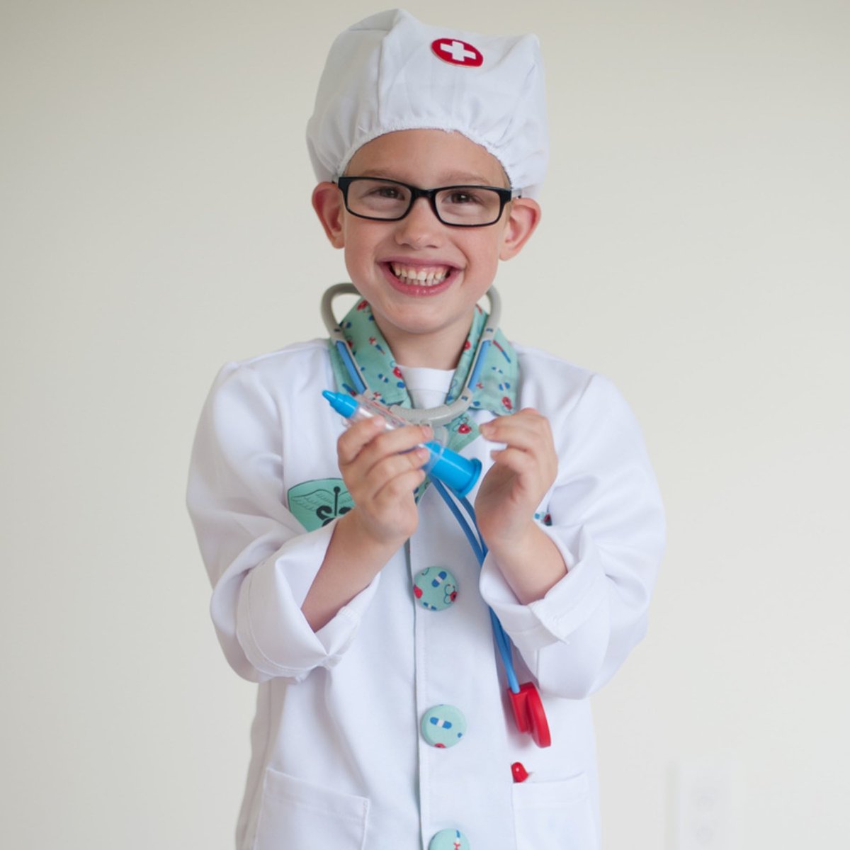 Déguisement enfant docteur avec accessoires blanc, GREAT PRETENDERS