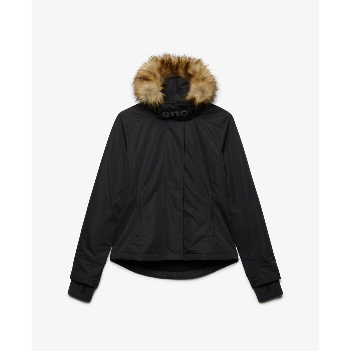 Veste Coupe-vent Bench à Capuche en imitation Fourrure gris anthracite/ gris anthracite beluga, SUPERDRY