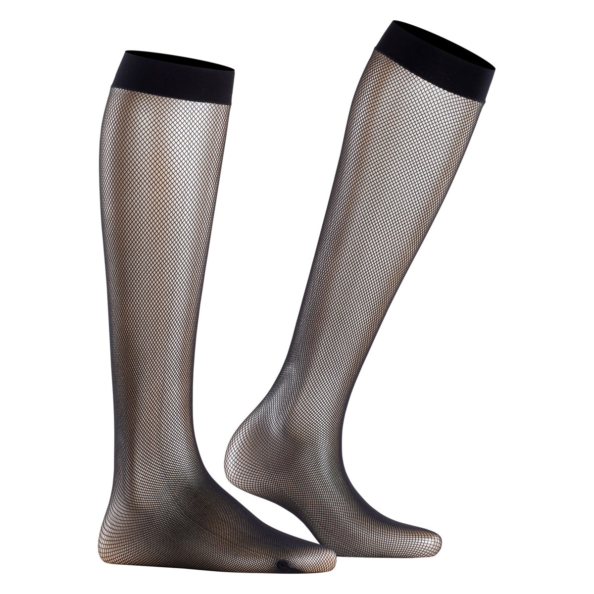 Mi-bas Net Transparent noir, FALKE