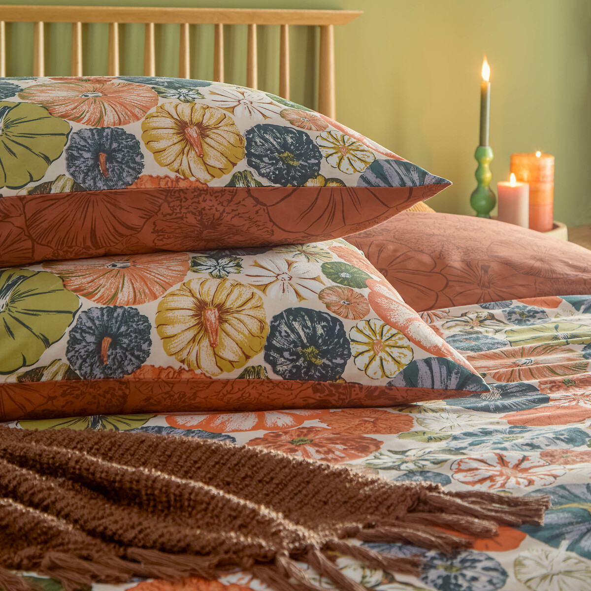 Picking Patch Duvet Cover and Pillowcase Set pecan, FURN.