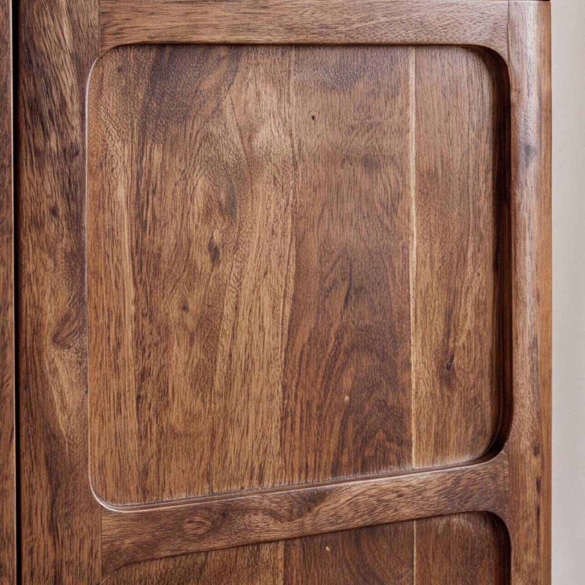 Armoire en bois d'acacia KALEO bois foncé, MADE IN MEUBLES